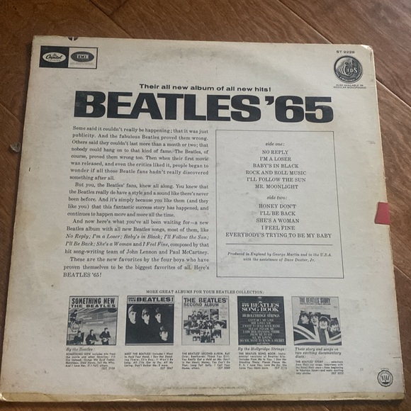 The Beatles "Beatles '65" LP Capitol Records 1964 - Picture 2 of 4